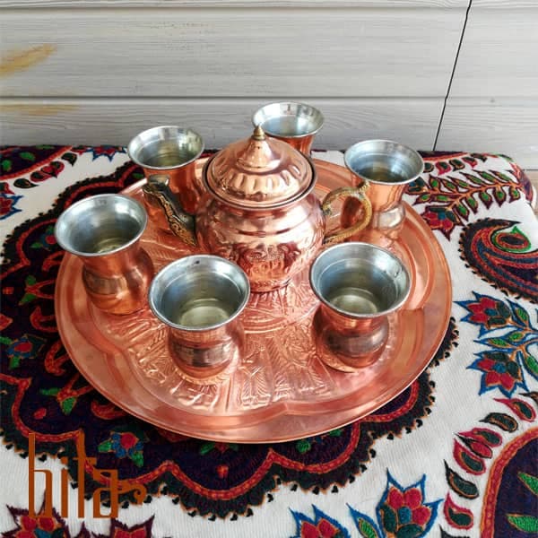 سرویس چایخوری مس — تصویر ۲