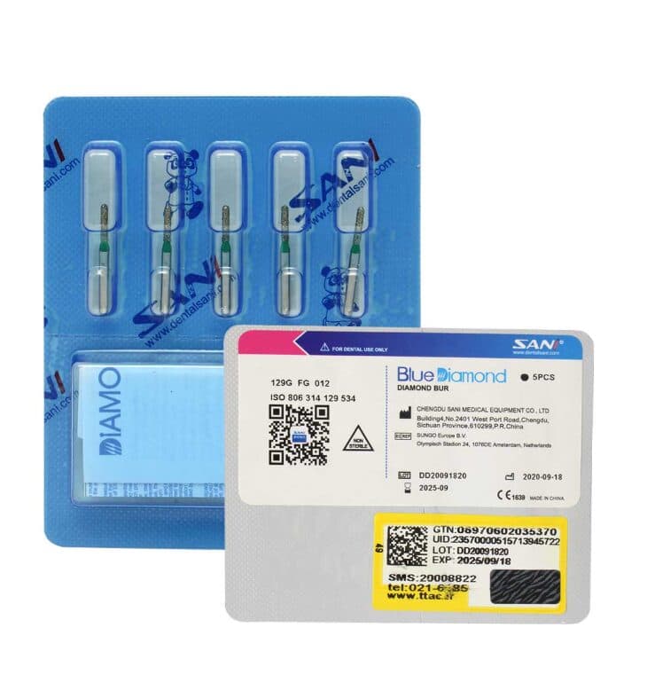 فرز الماسی دندانپزشکی سانی SANI Pointed Cylinder 885 — تصویر ۵
