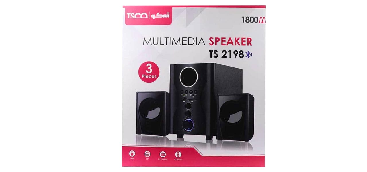 اسپیکر سه تیکه تسکو مدل TSCO TS2198 — تصویر ۳