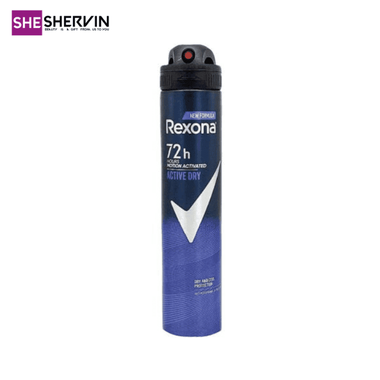 رکسانا دئودورانت اسپری مرد 72ساعته اکتیو درای 200ml ARG — تصویر ۳