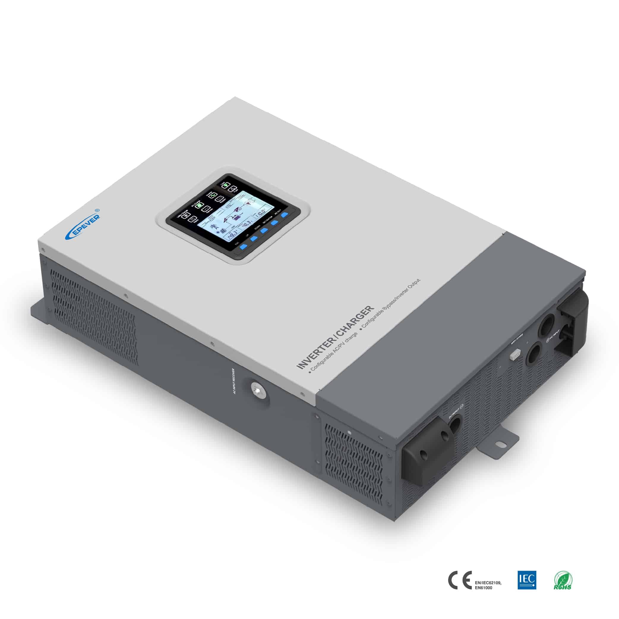 سانورتر 3 کیلووات، 24 ولت، 100 آمپر MPPT برند EPEVER مدل UP3000-HM10022 — تصویر ۳