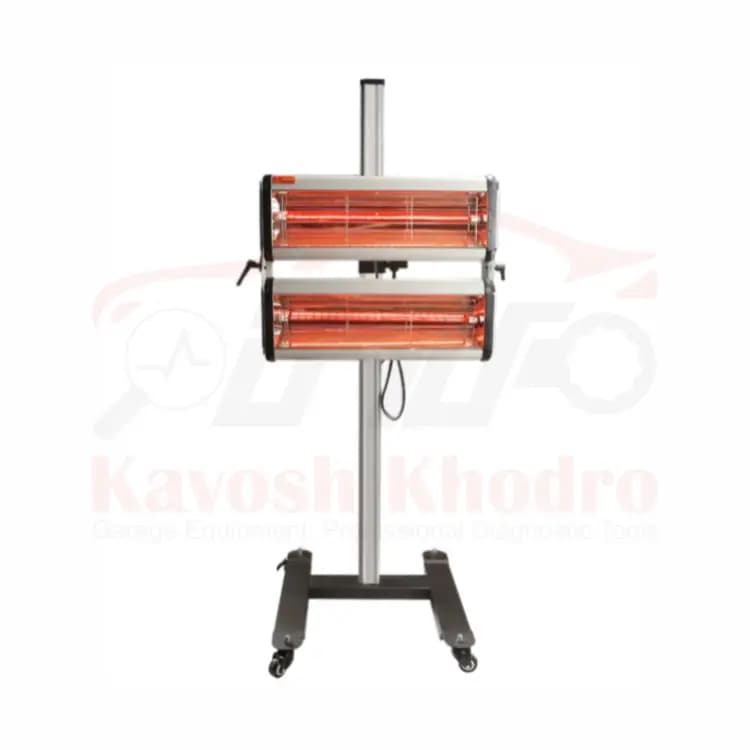 دستگاه خشک کن موضعی رنگ مادون قرمز ۲پنل مدل K_2a — تصویر ۲