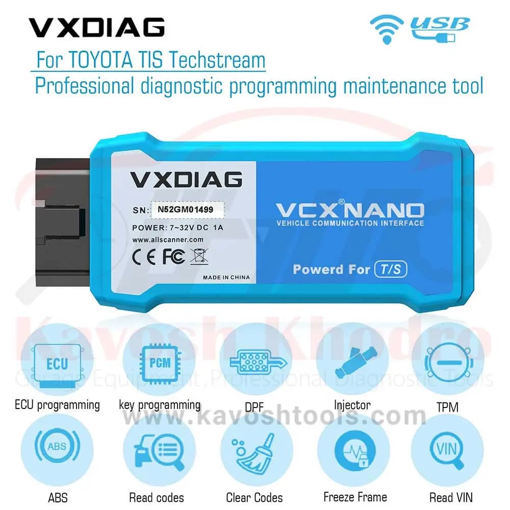 دیاگ تویوتا و لکسوس Toyota Techstream vcx — تصویر ۲