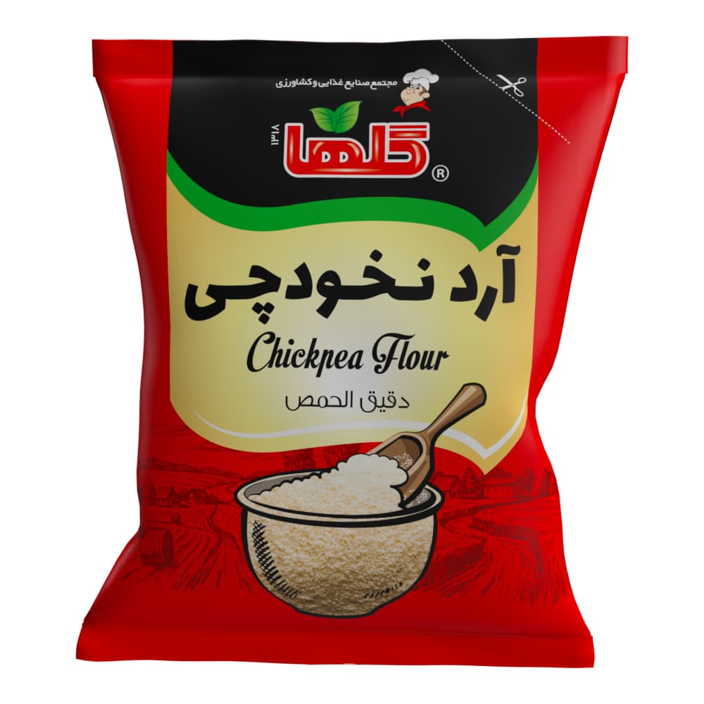 آرد نخودچی – 150 گرم(سلفون) – 6 باکس 12 تایی کارتن 72 تایی گلها