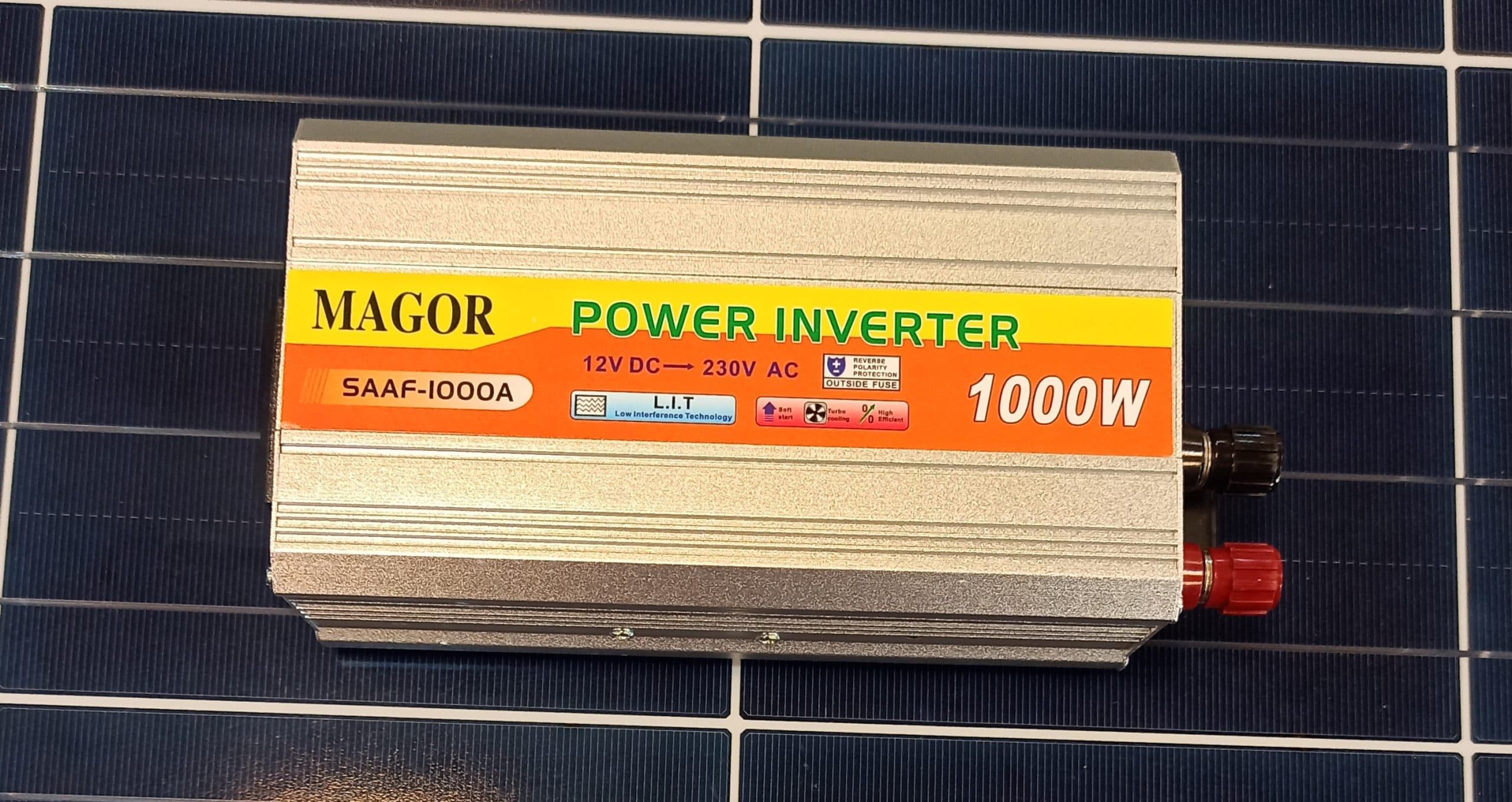 مبدل برق خودرو 1000 وات 12 ولت ماگور مدل SAAF-1000A — تصویر ۳