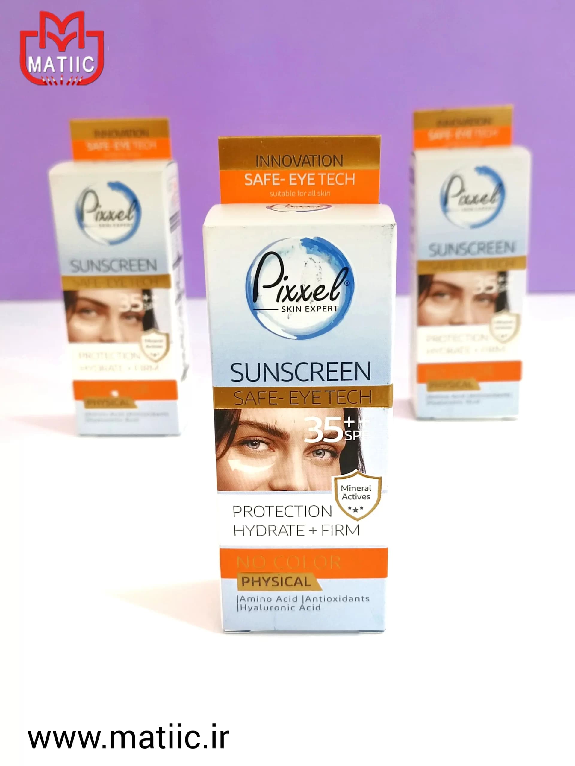کرم ضد آفتاب پیکسل بی رنگ SPF35 حجم 50 میل