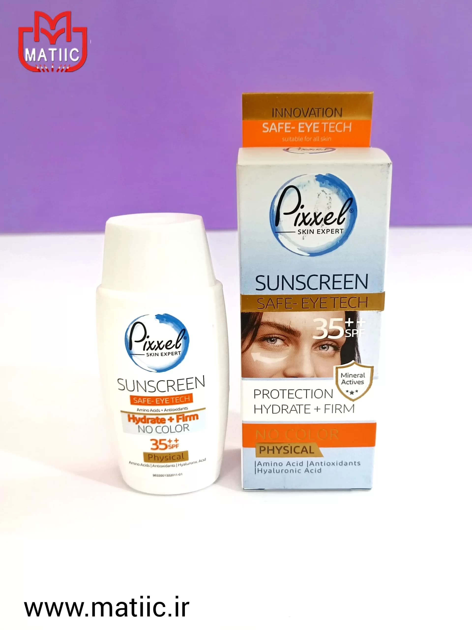 کرم ضد آفتاب پیکسل بی رنگ SPF35 حجم 50 میل — تصویر ۲