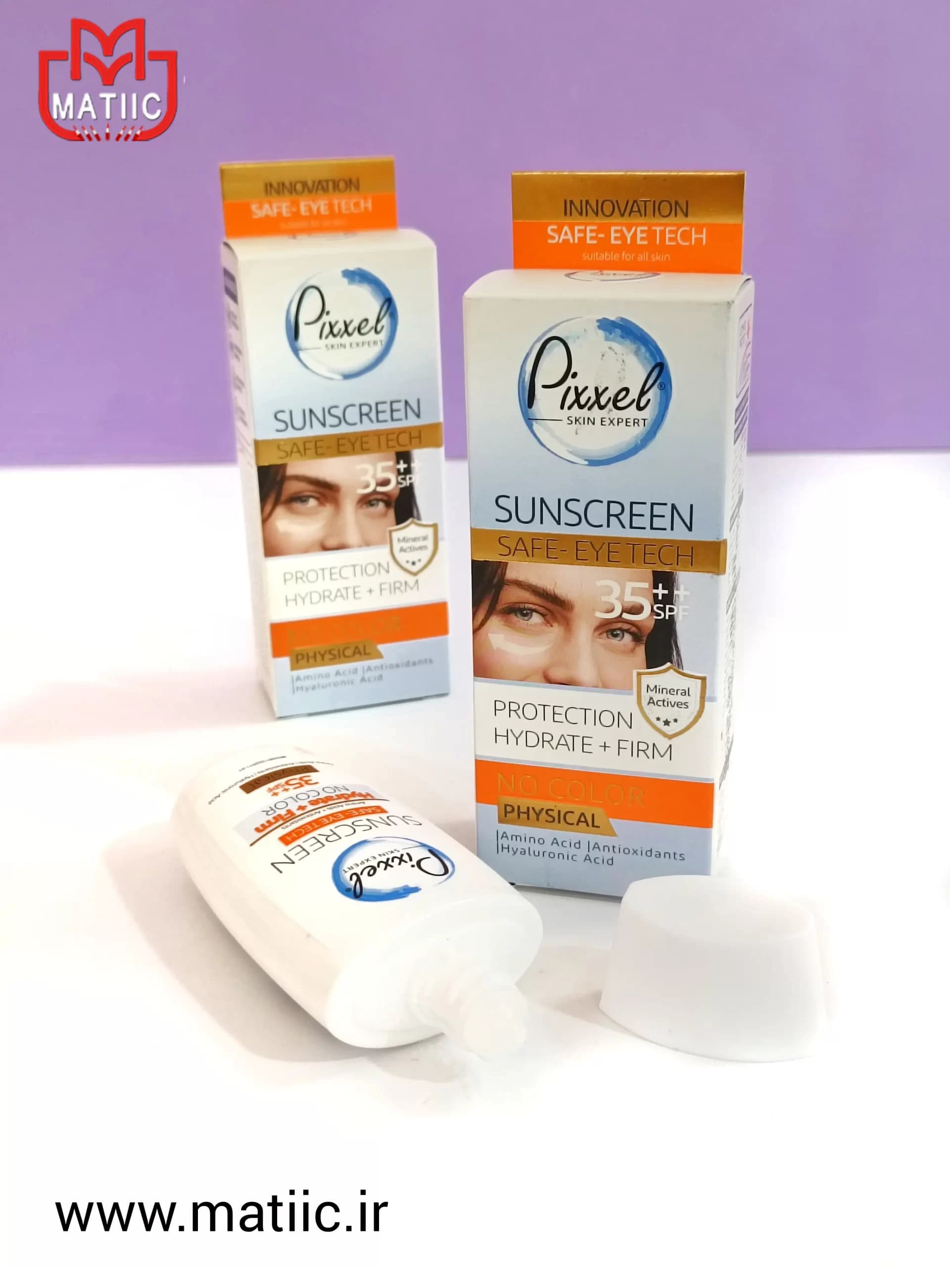 کرم ضد آفتاب پیکسل بی رنگ SPF35 حجم 50 میل — تصویر ۳