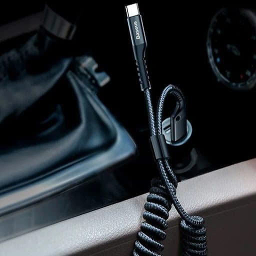 کابل شارژ فنری USB به Type-C باسئوس (Baseus) مدل CATُSR-01 طول 1 متر — تصویر ۴