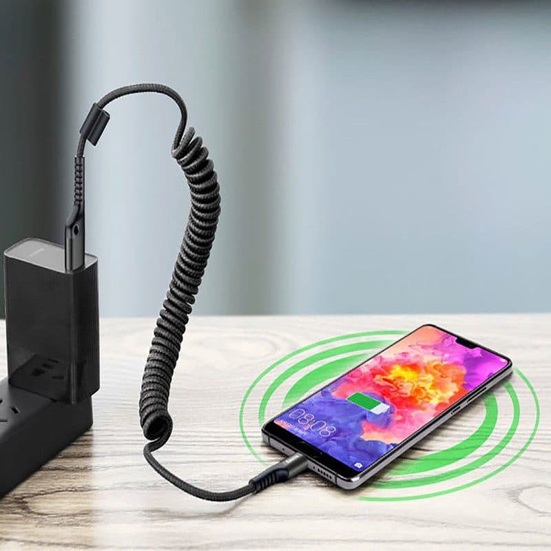 کابل شارژ فنری USB به Type-C باسئوس (Baseus) مدل CATُSR-01 طول 1 متر — تصویر ۸