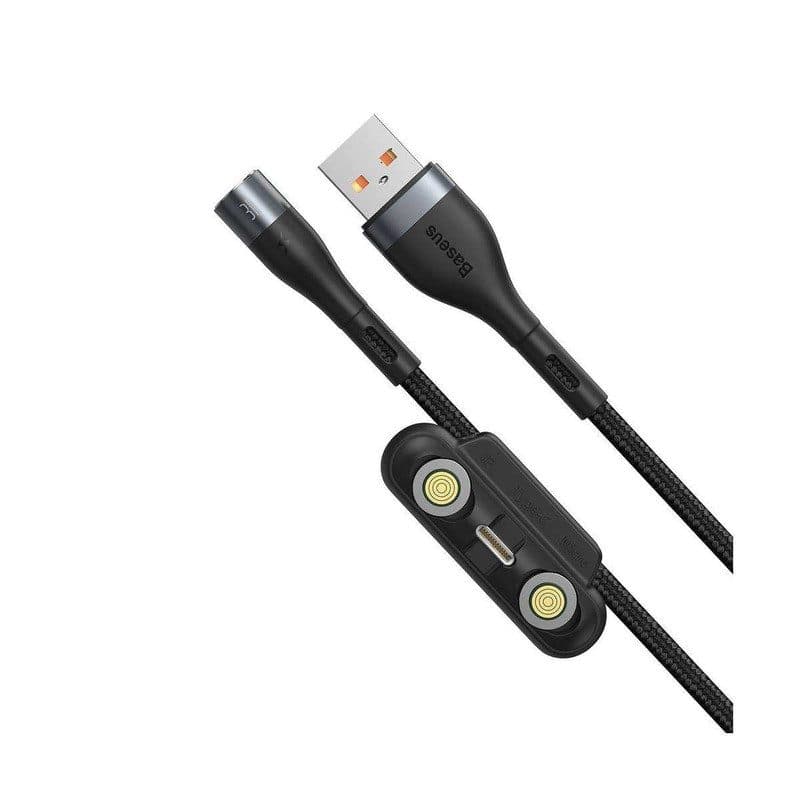 کابل شارژ مگنتی سه سر باسئوس (Baseus) مدل CA1T3-BG1 طول 1 متر