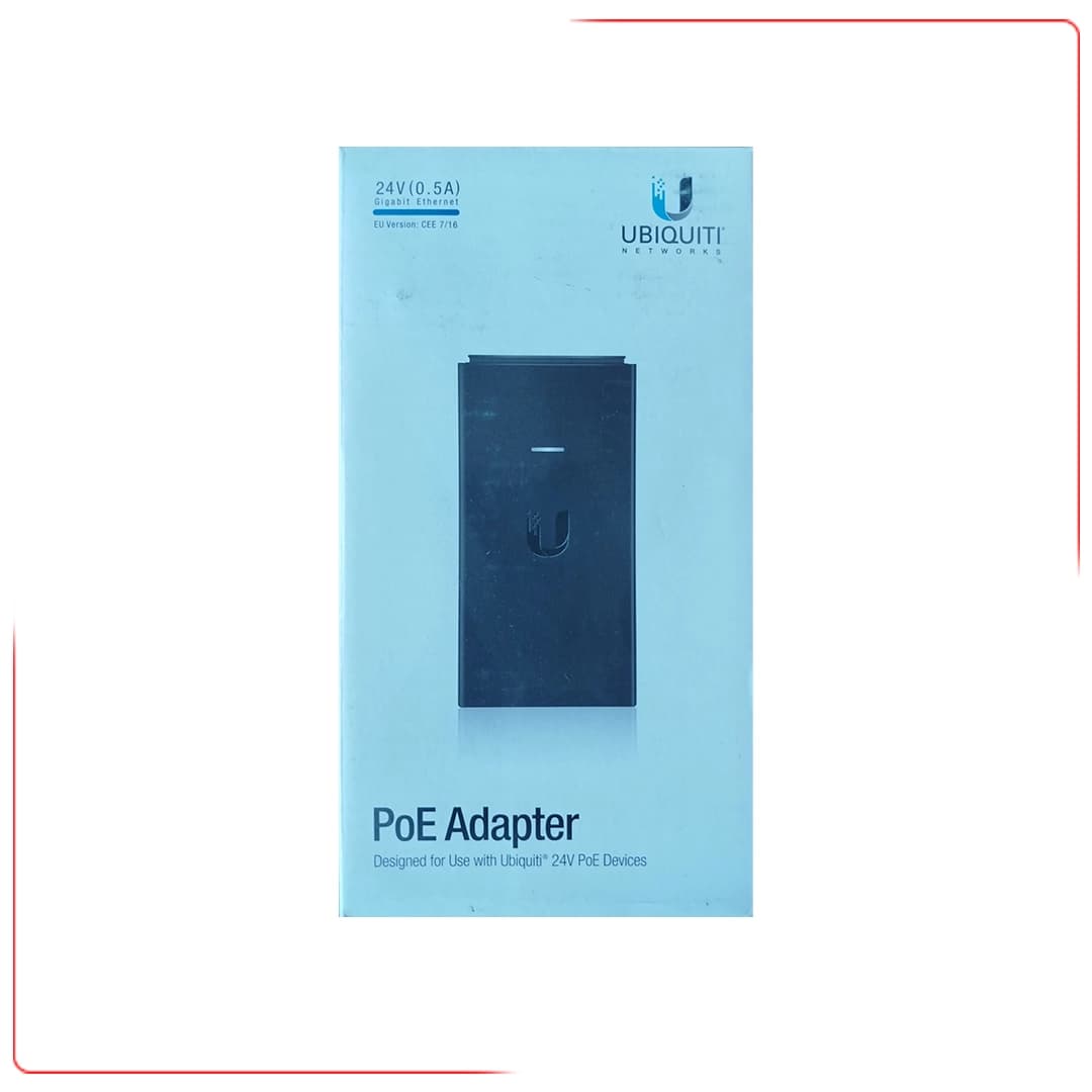 آداپتور یوبیکویتی مدل POE 24V 0.5A UBNT (UBNT-POE-24-12W-G) — تصویر ۲