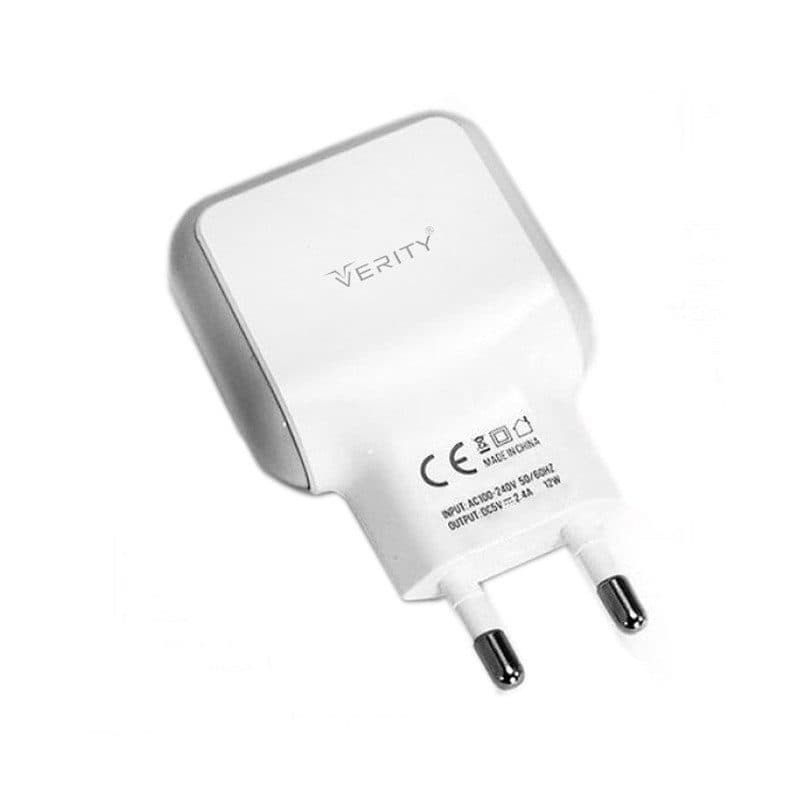 شارژر دیواری وریتی (VERITY) مدل AP 2111 به همراه کابل MicroUSB — تصویر ۲