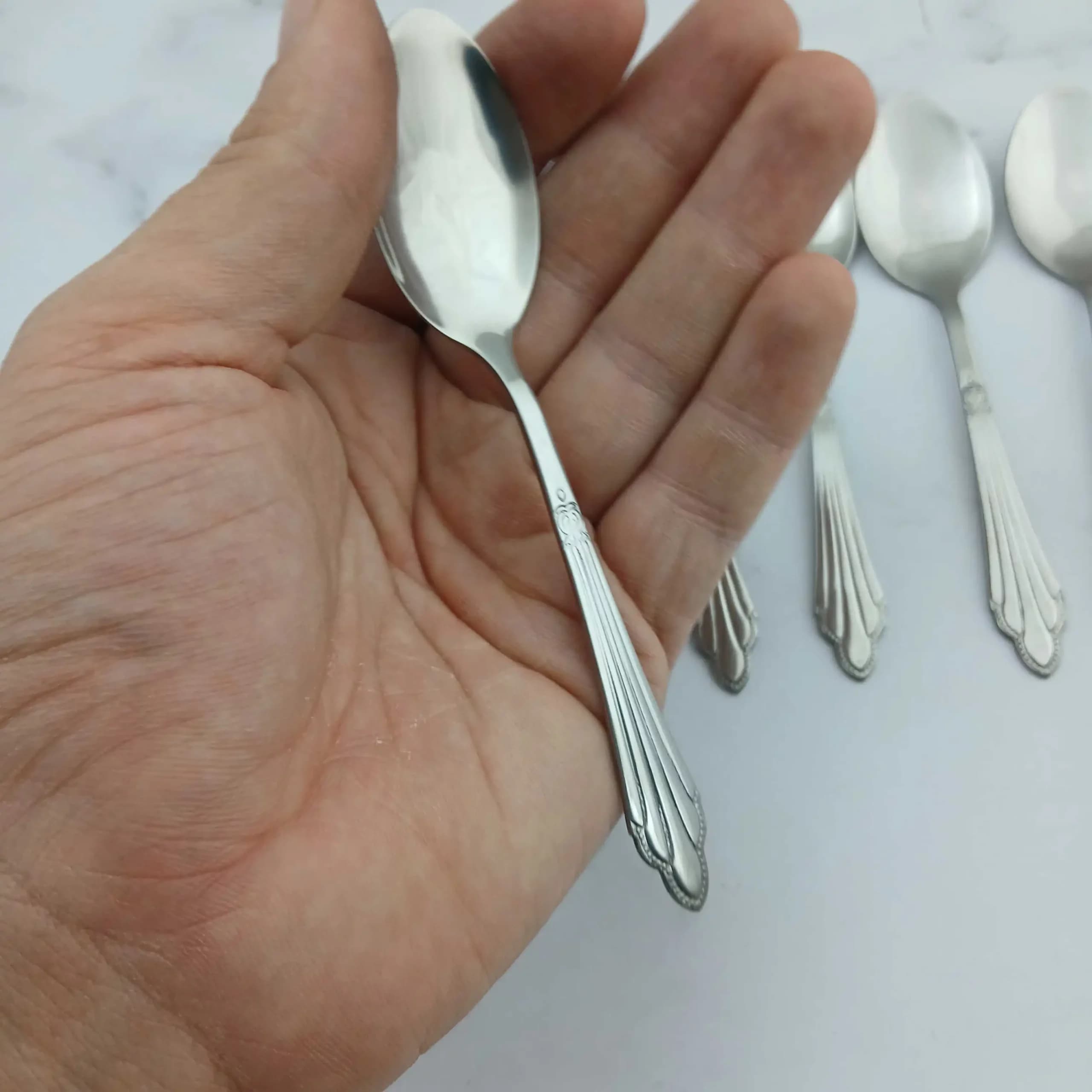 قاشق مربا مدل 110 بسته 6 عددی — تصویر ۴