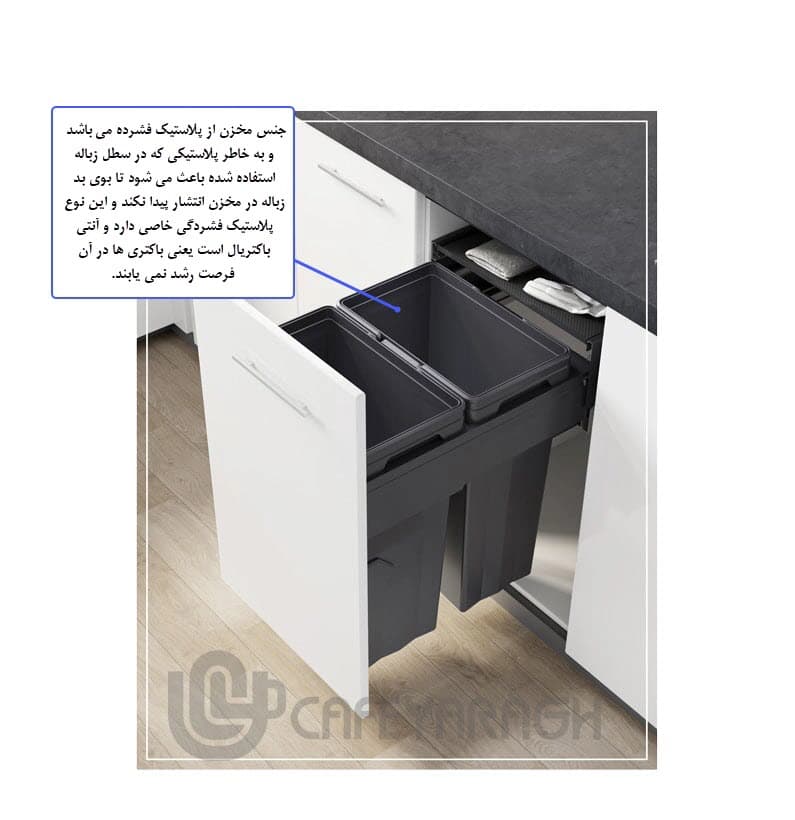 سطل زباله دوقلو ملونی مدل 9020 (سری Max Bin) — تصویر ۵