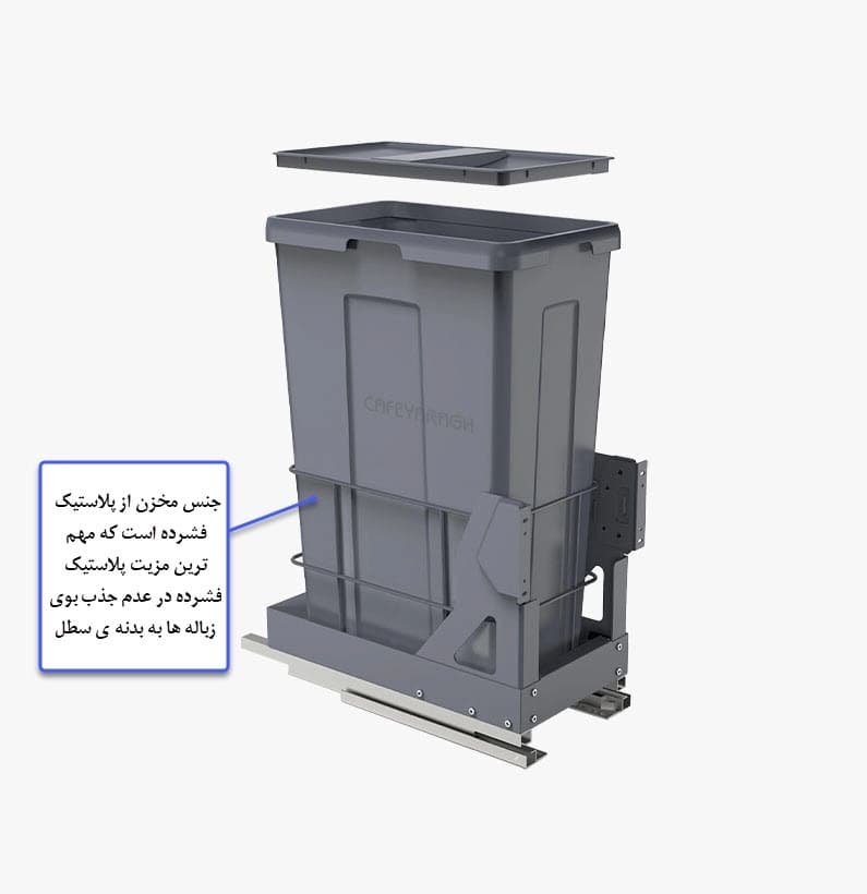 سطل زباله ریلی ملونی مدل 9024 — تصویر ۳