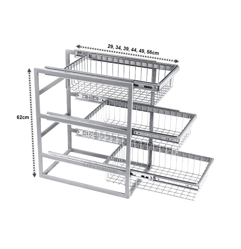 سبد ریلی سه طبقه آدلان مدل A362 — تصویر ۳