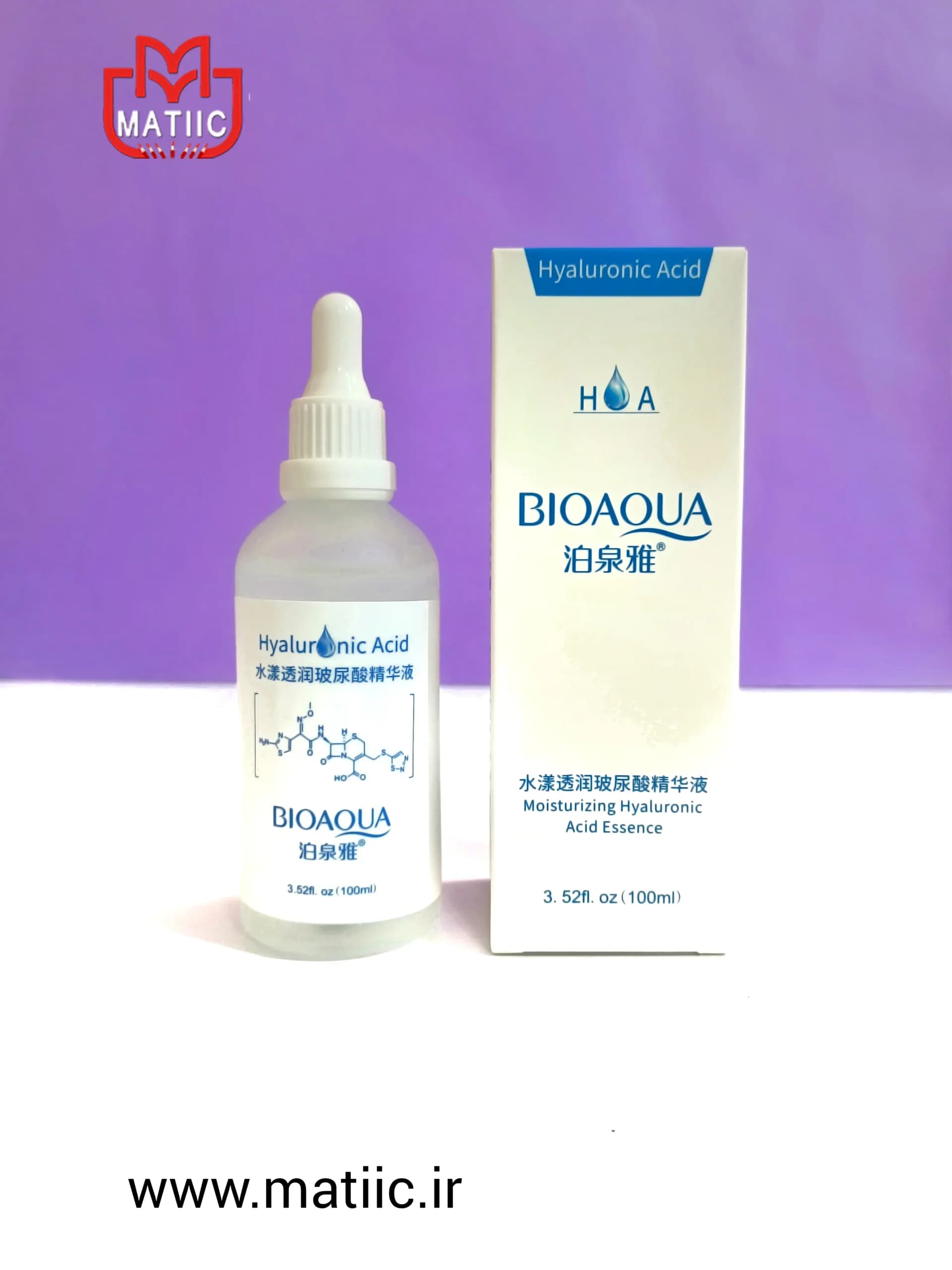 سرم آبرسان هیالورونیک اسید بیوآکـوا 100ml
