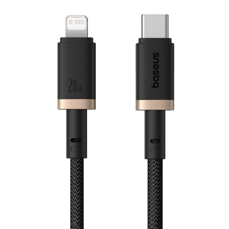 کابل لایتنینگ باسئوس مدل USB-C Dura 20W 1m Gold