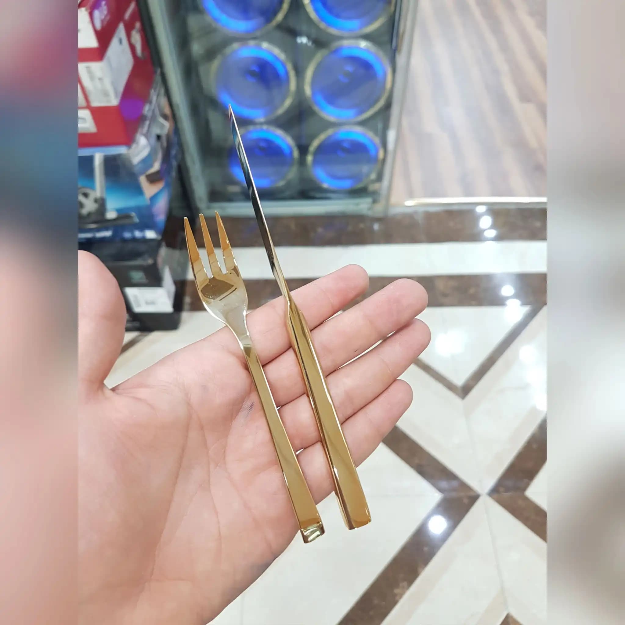 کارد و چنگال میوه خوری 12 پارچه رولنزا مدل D58W — تصویر ۳
