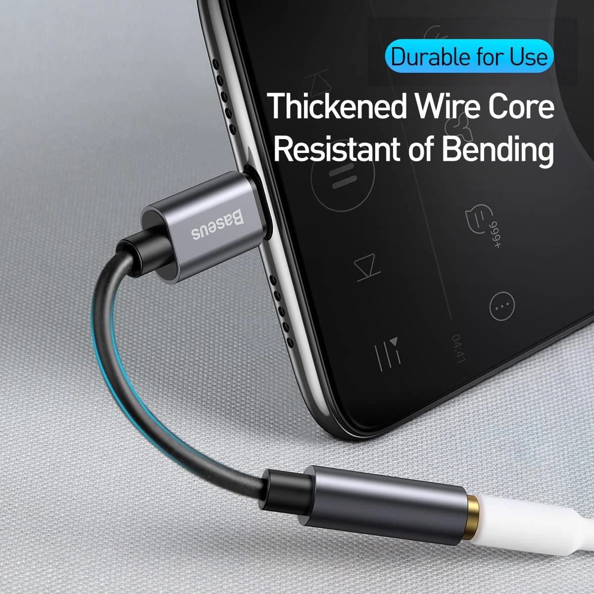 مبدل USB-C به جک 3.5 میلیمتری AUX باسئوس — تصویر ۵