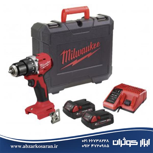 دریل چکشی 18 ولت میلواکی Milwaukee مدل M18BLPDRC-202C