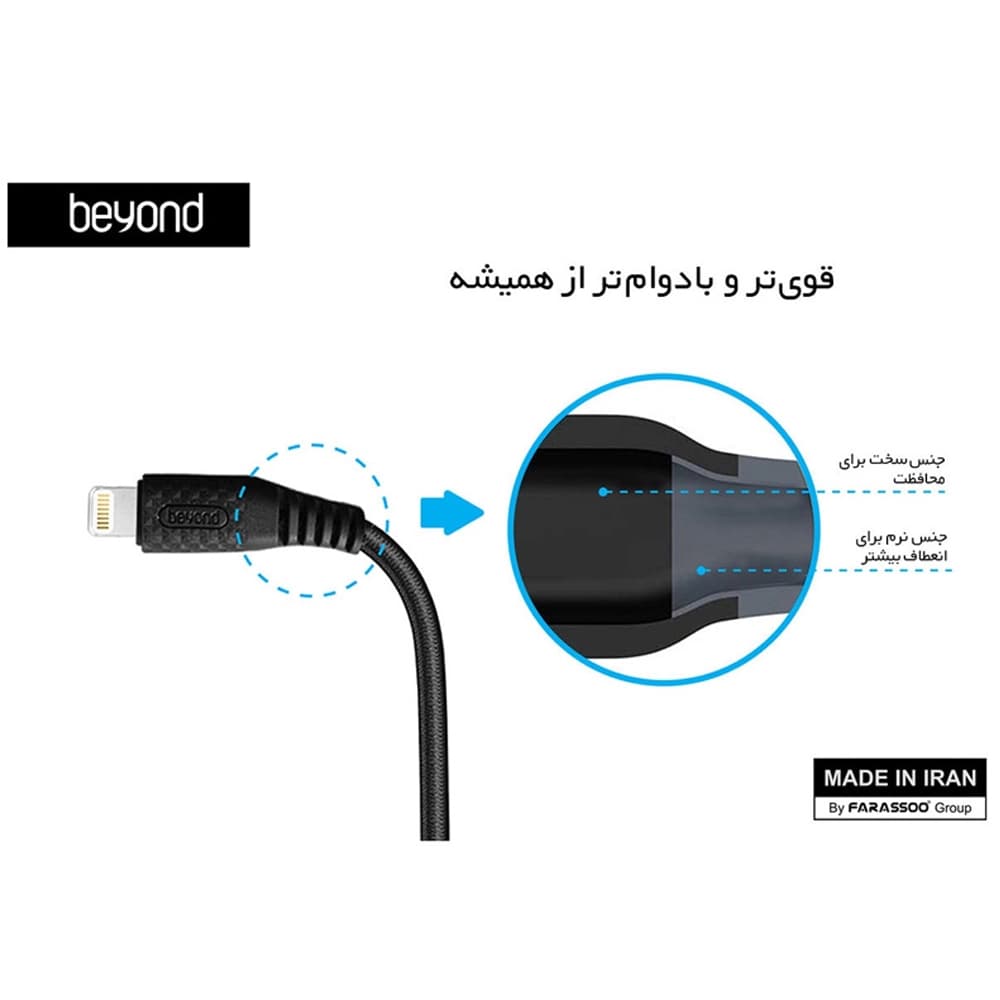 کابل USB به لایتنینگ بیاند مدل BA-333 — تصویر ۲