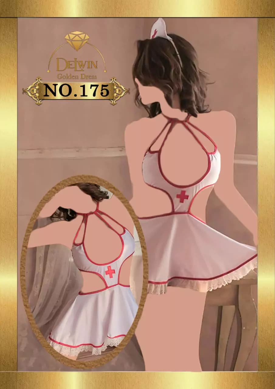 کاستوم یا لباس خواب پرستاری سه تکه Delwin کد 175 — تصویر ۲