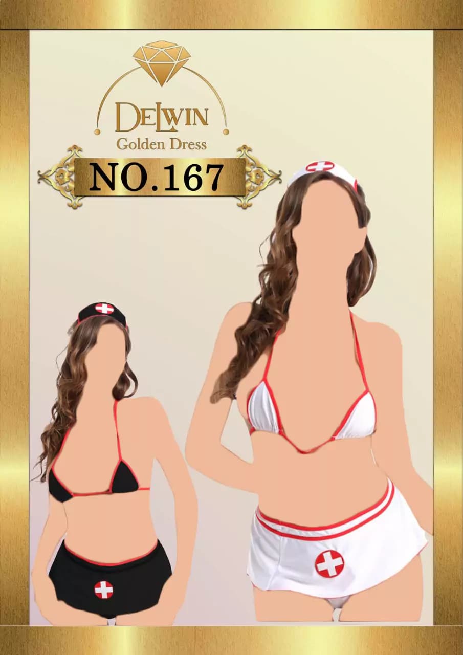 لباس خواب یا کاستوم پرستاری چهار تکه Delwin کد 167 — تصویر ۲