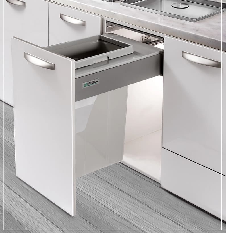 سطل زباله کابینتی ملونی مدل 9005