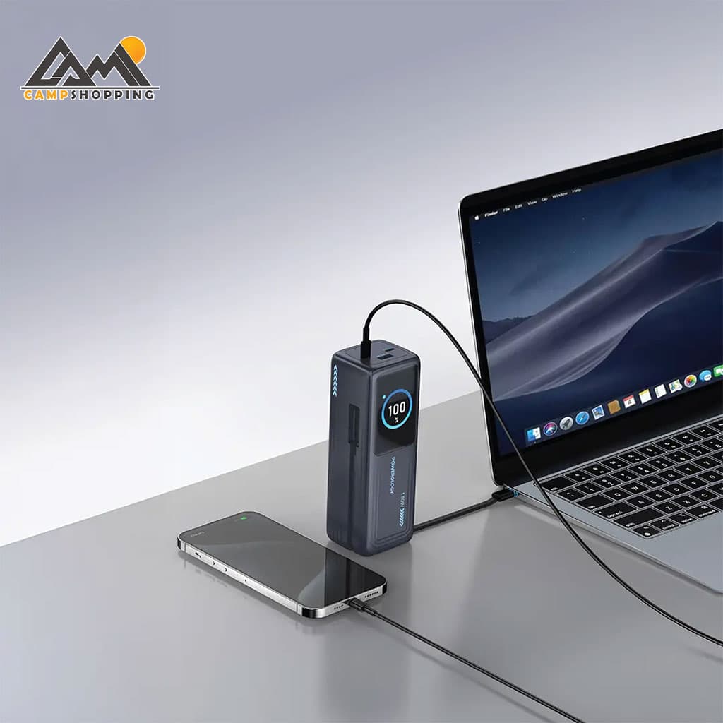 پاوربانک پاورولوجی مدل Thunderamp کد PWP001AD حجم 30000 میلی آمپر — تصویر ۳