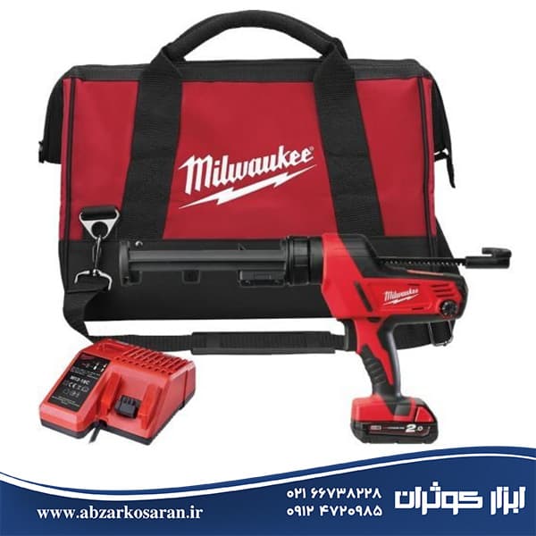 چسب زن شارژی کارتریج 310 میلی‌لیتر 18 ولت میلواکی Milwaukee مدل C18PCG310C-201B