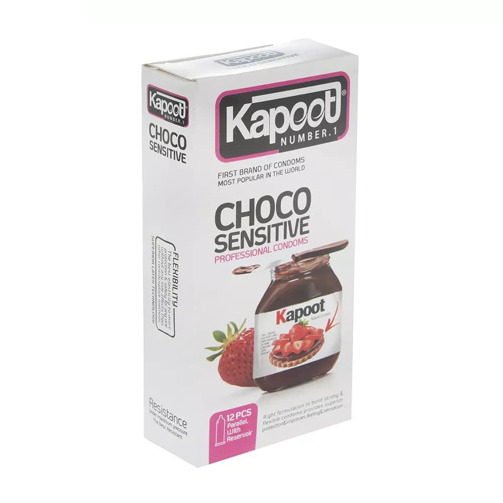 کاندوم تاخیری کاپوت مدل Choco Sensitive بسته 12 عددی — تصویر ۲
