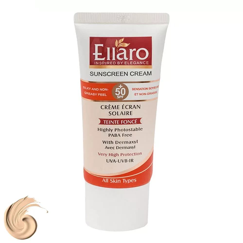 کرم ضد آفتاب رنگی الارو SPF50 مناسب انواع پوست حجم 50 میلیلیتر — تصویر ۲