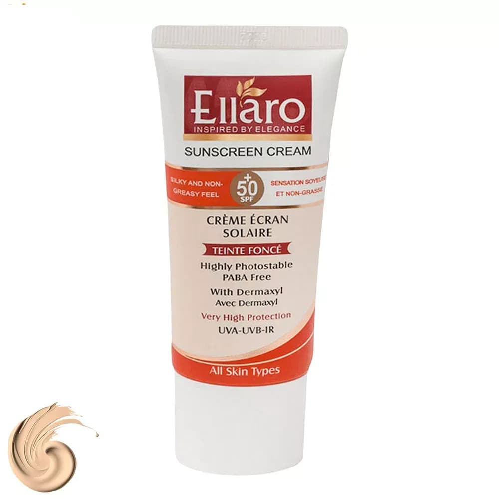 کرم ضد آفتاب رنگی الارو SPF50 مناسب انواع پوست حجم 50 میلی‌لیتر