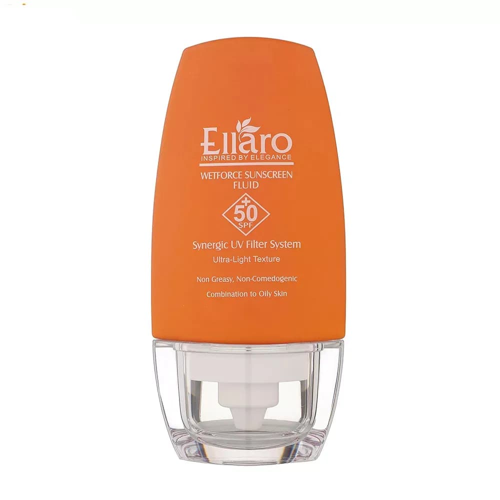 فلوئید ضد آفتاب بی‌رنگ الارو SPF50 مدل Ultra Light مناسب پوست‌‌ چرب حجم 50 میلی‌لیتر