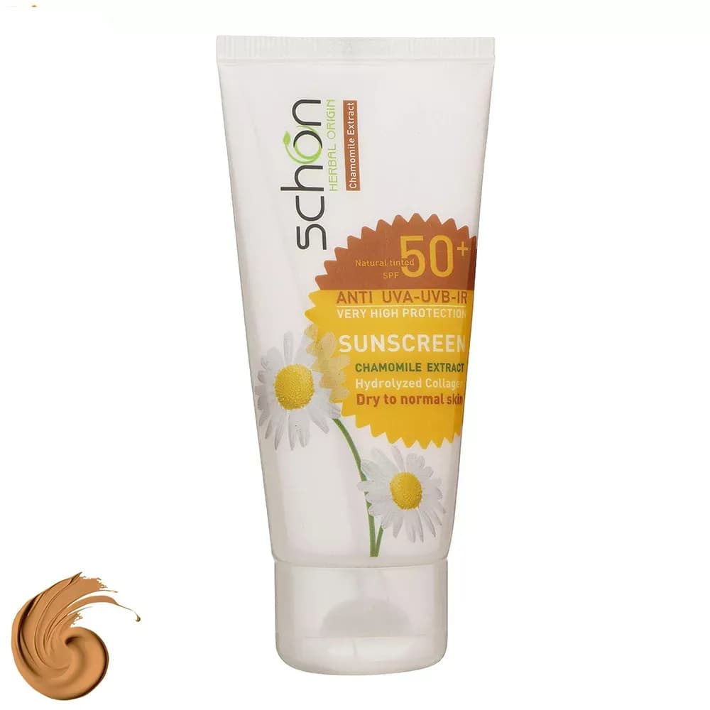 کرم ضد آفتاب رنگی شون SPF50 مدل Herbal Origin مناسب پوست خشک و نرمال حجم 50 میلی لیتر