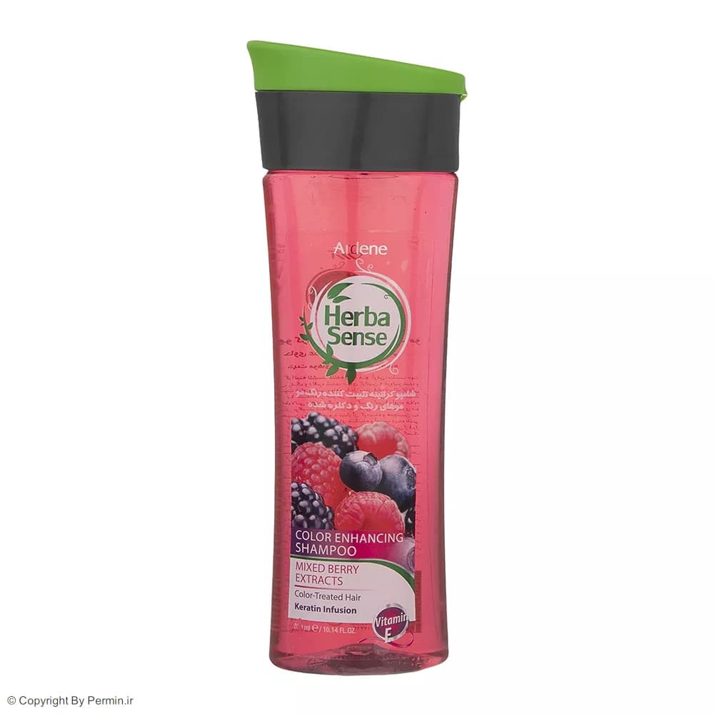 شامپو کراتینه تثبیت کننده رنگ مو آردن هرباسنس مدل Mixed Berry حجم 300 میلی لیتر — تصویر ۴