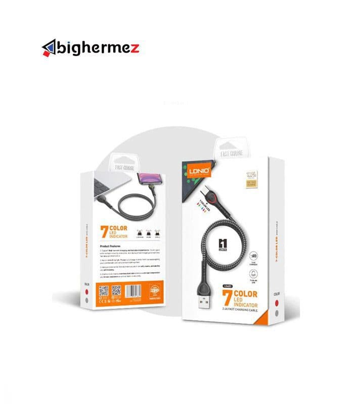 کابل شارژ TYPE-C الدینیو مدل LS481 — تصویر ۵