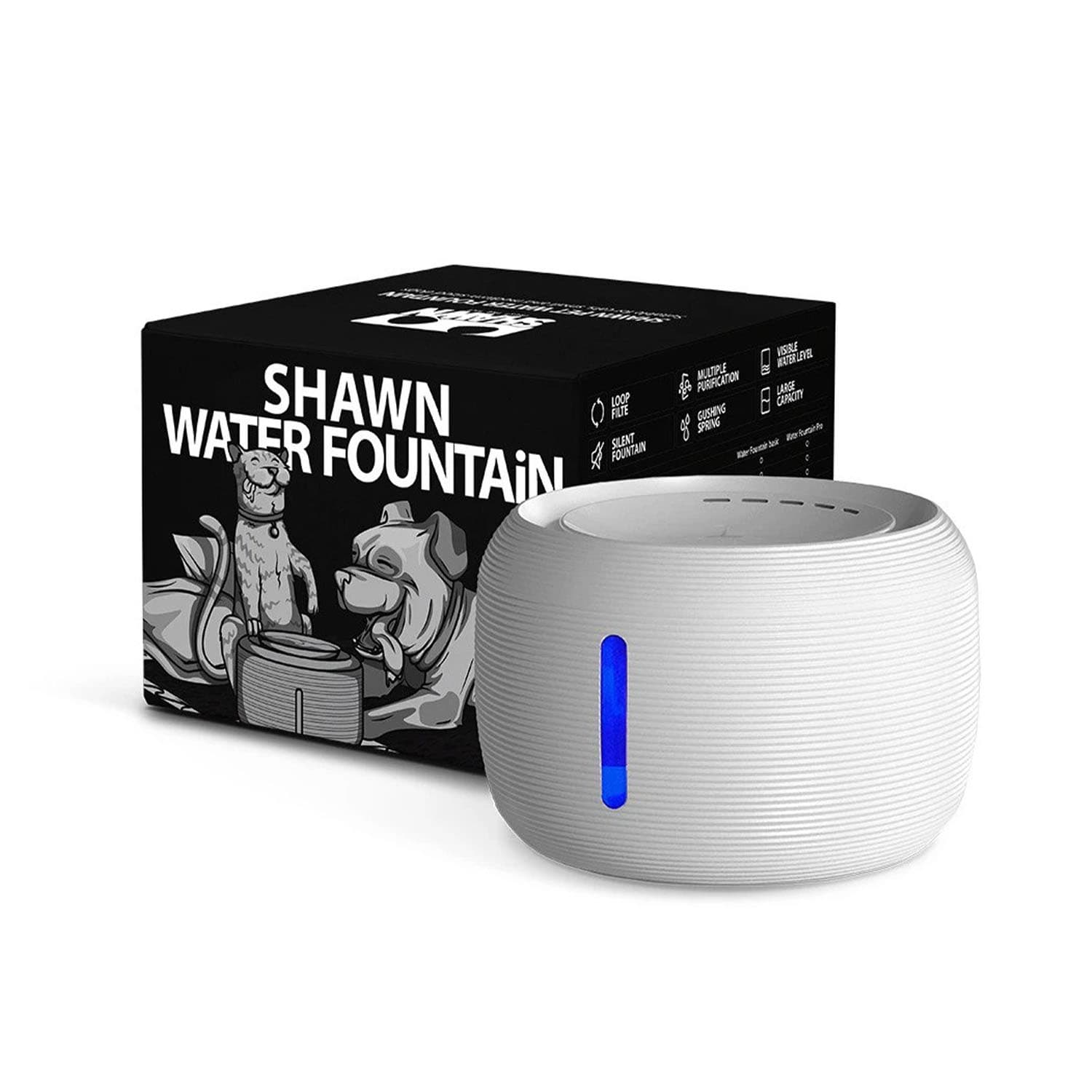 آبخوری اتوماتیک سگ و گربه شاون Shawn حجم 2.5 لیتری — تصویر ۲