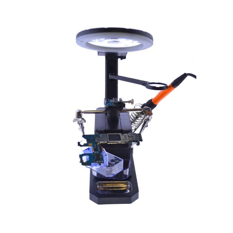 گیره مونتاژ ذره بین دار و پایه هویه مدل TE-803 — تصویر ۴