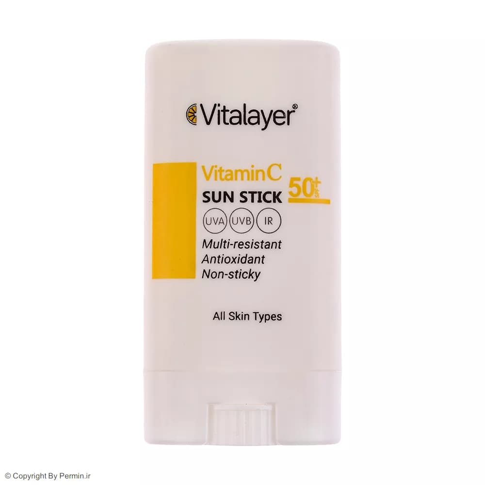 ضد آفتاب استیکی بی‌رنگ ویتالیر SPF 50 مدل Vitamin C حجم 20 میلی‌ لیتر — تصویر ۴