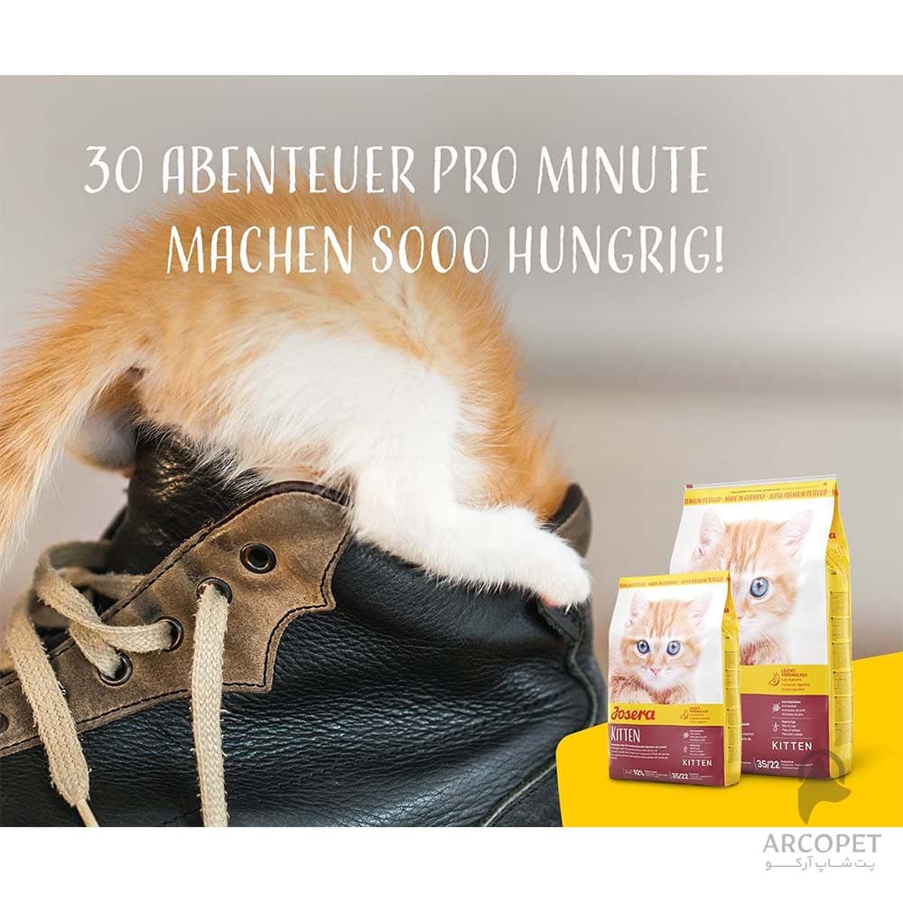 غذای خشک بچه گربه جوسرا کیتن Kitten وزن 2 کیلوگرم — تصویر ۴