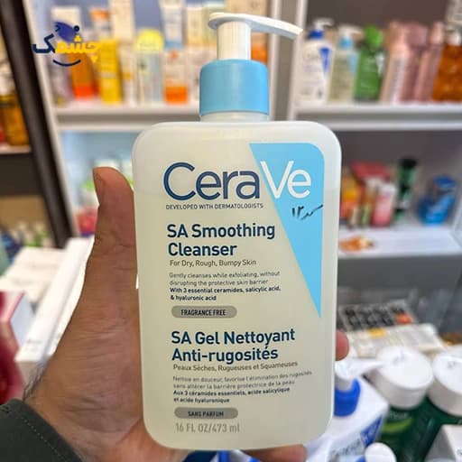ژل شستشو و لایه‌بردار ملایم سراوی (CeraVe) مدل SA Smoothing مناسب پوست‌های مختلط و زبر حجم ۴۷۳ میلی‌لیتر — تصویر ۲
