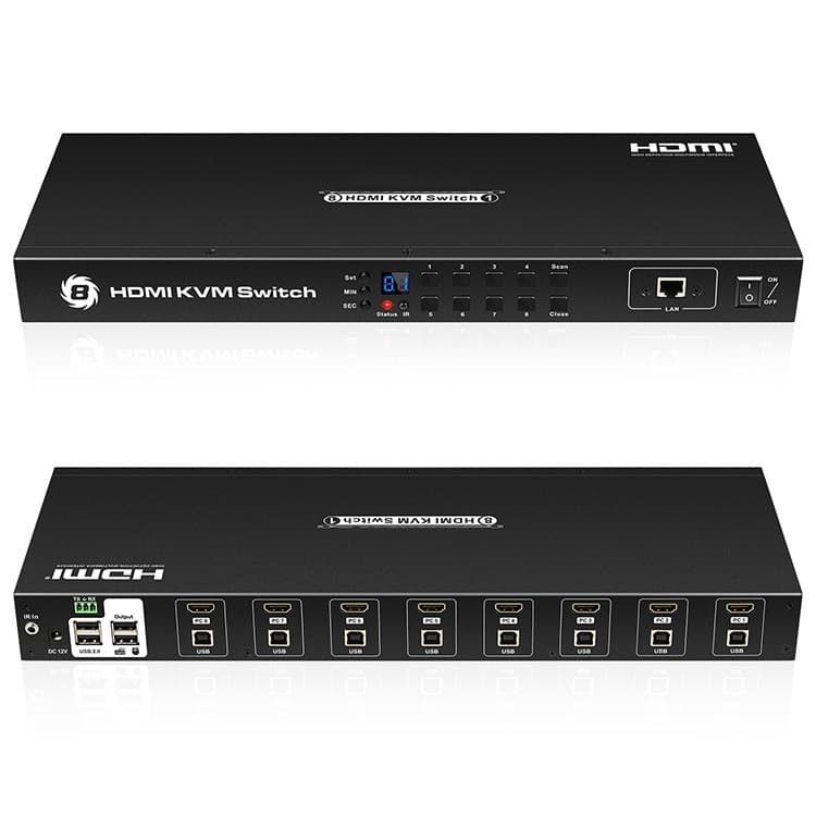 سوئيچ کی وی اِم 8 پورت HDMI لایمستون