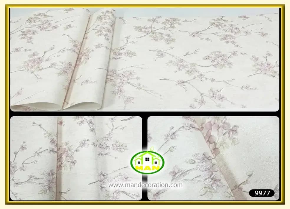 کاغذ دیواری آنجل گلدار کد:9977 — تصویر ۲
