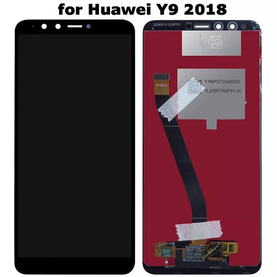 LCD Y9 PRIME 2018 BLACK 100% ORG PACK HUW,,