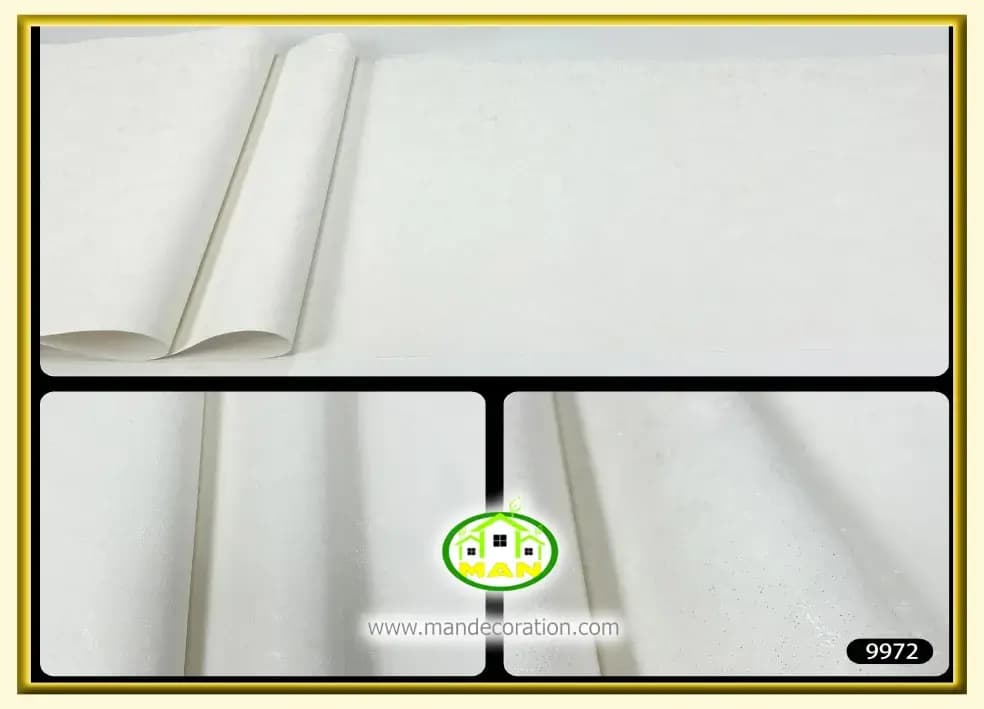 کاغذ دیواری آنجل ساده کرم کد:9972 — تصویر ۲