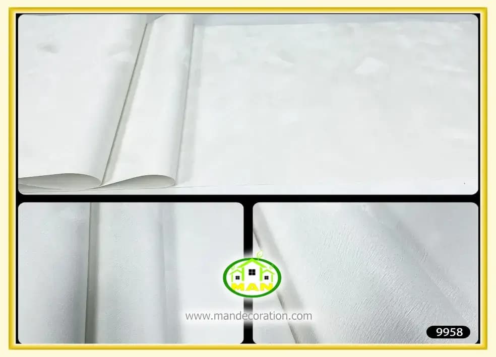 کاغذ دیواری آنجل مدرن پتینه سفید کد:9958