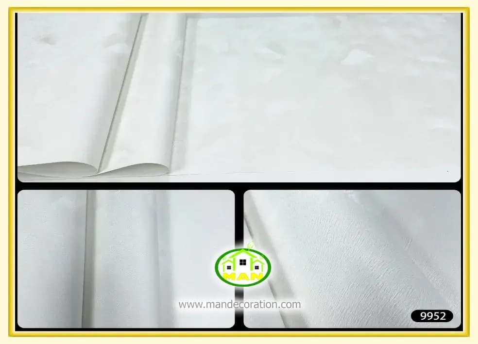 کاغذ دیواری آنجل مدرن سفیدساده کد:9952 — تصویر ۲